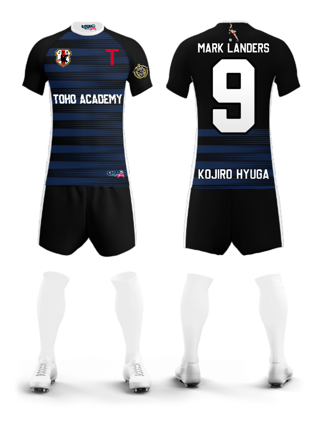 Maillot de football captain tsubasa kojiro hyuga (mark Landers)