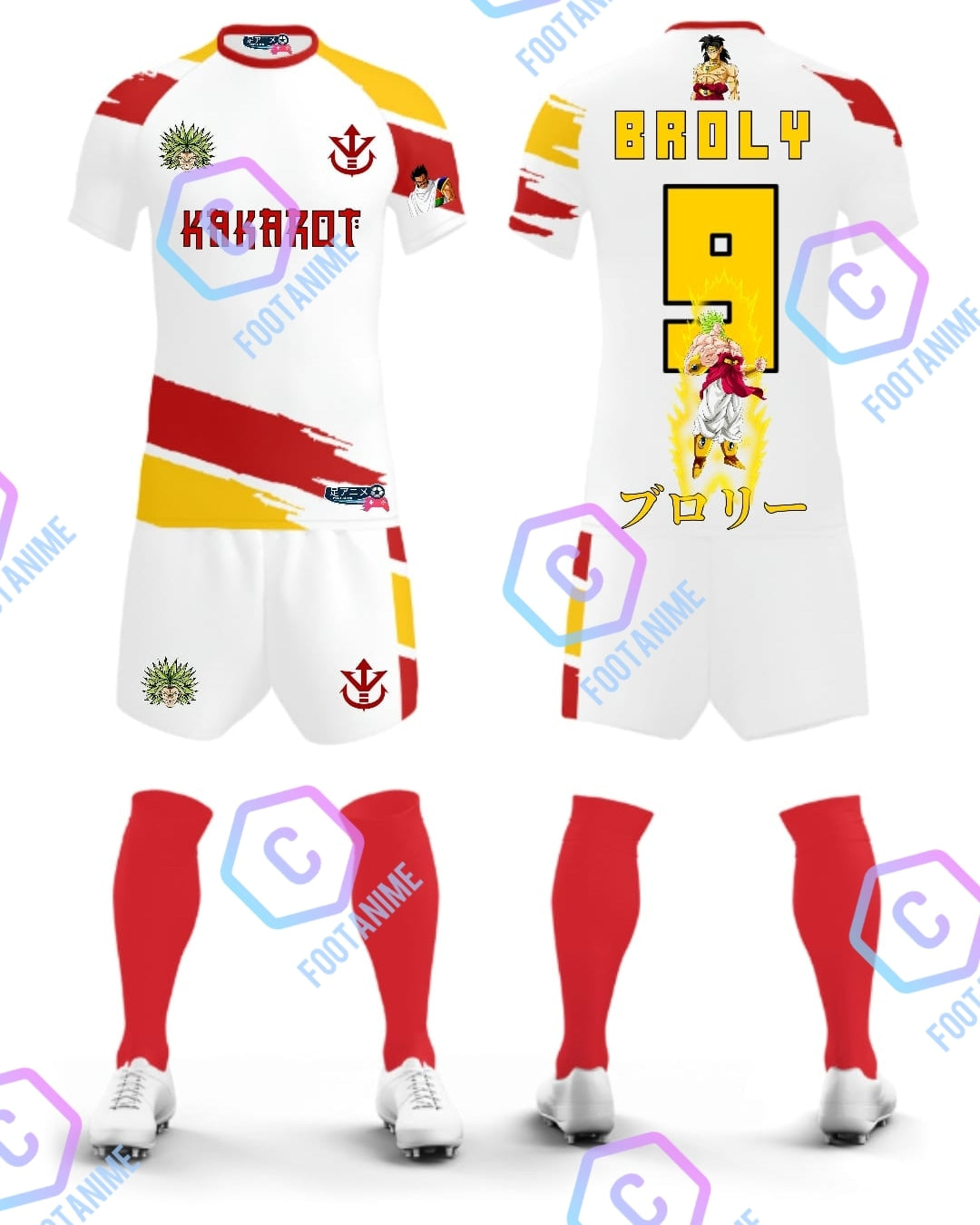 Maillot de football Dragon Ball Z "Broly"