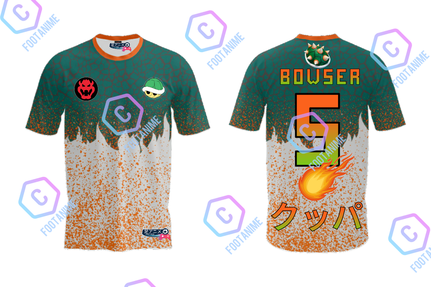 Maillot de Football Super Mario "Bowser"