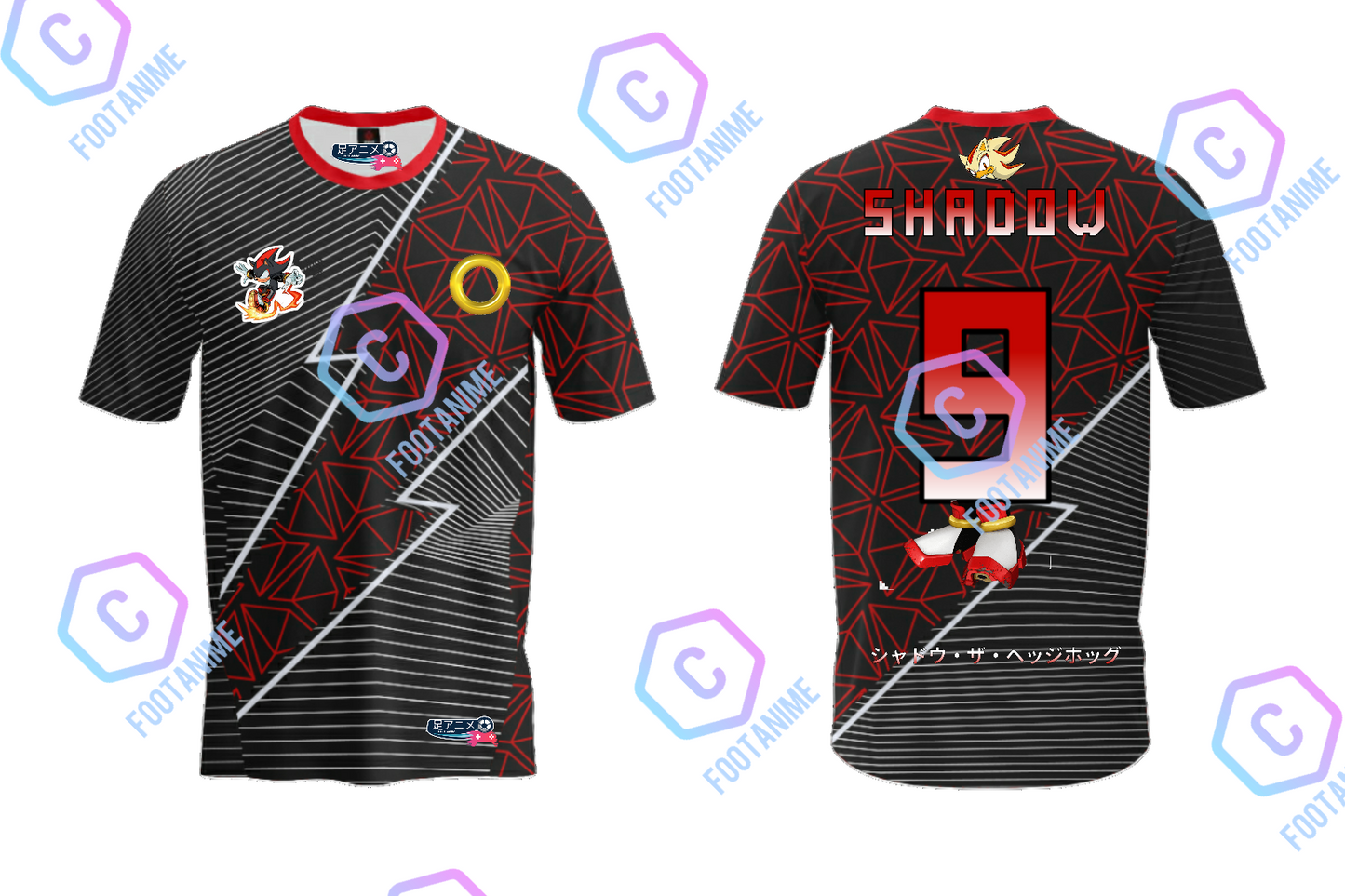 Maillot de football Sonic "Shadow"