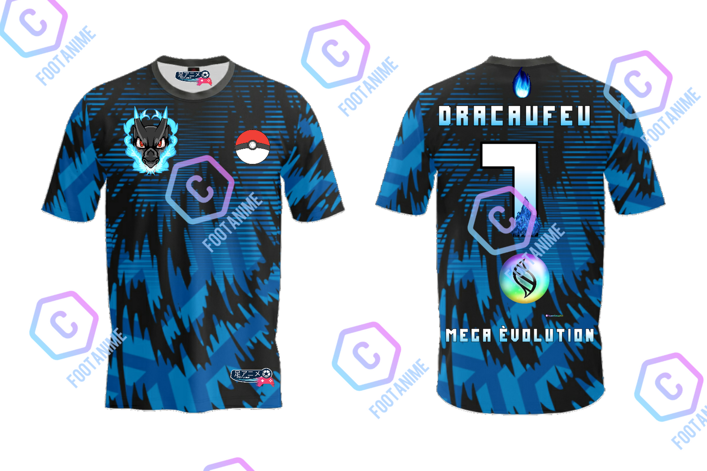 Maillot de football Pokémon "Dracaufeu"