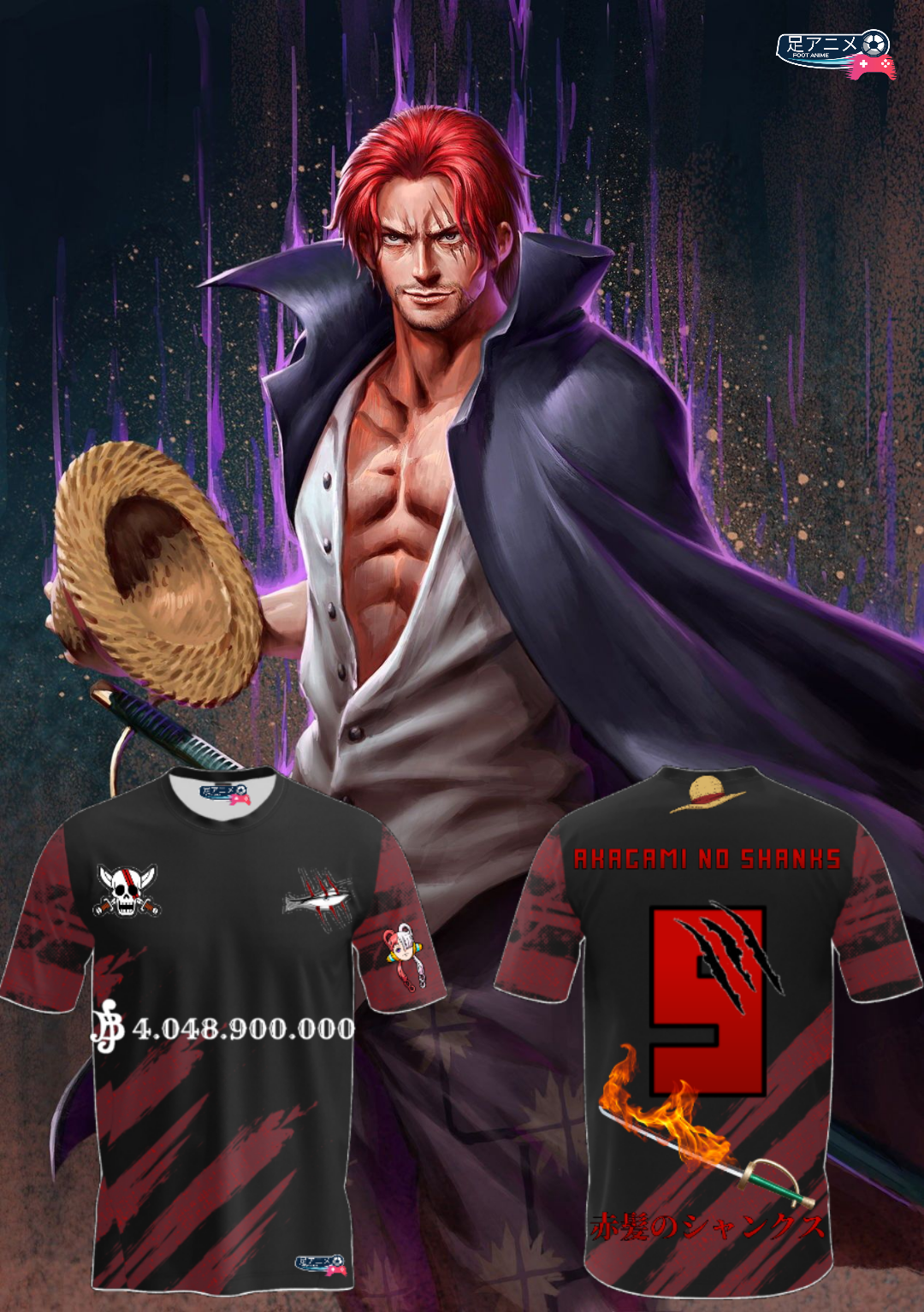 Maillot de football One piece "Shanks"